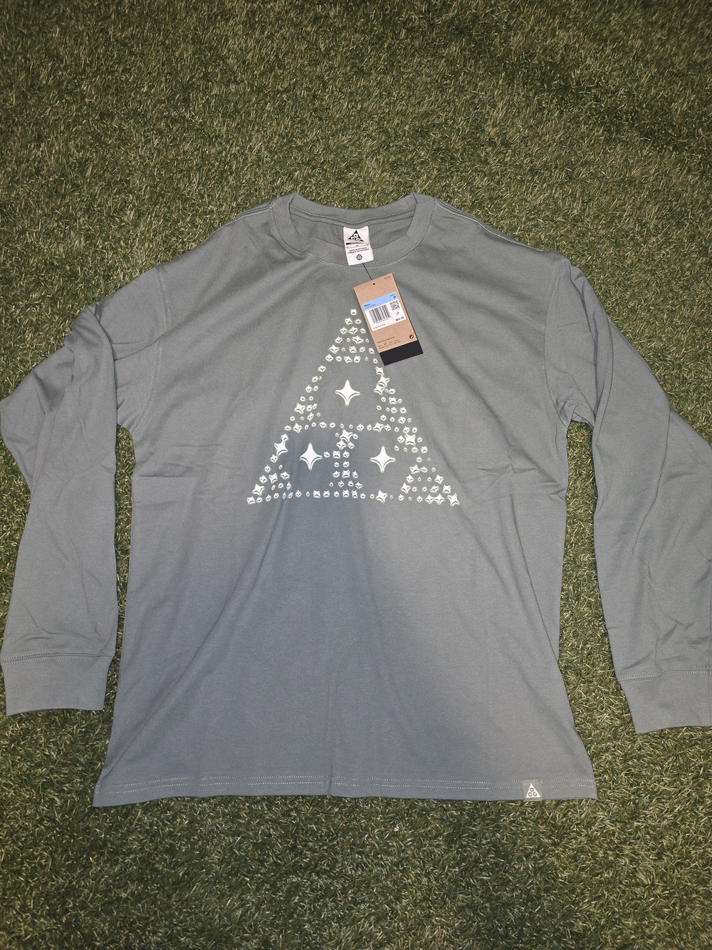 Nike ACG Dark Skies Glow In The Dark Long Sleeve T-shirt Mens Sz M